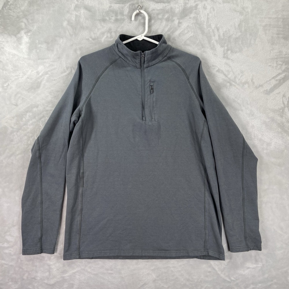 Free Fly Apparel Sweatshirt Mens Large 1/4 Zip Pullover Lightweight Performance